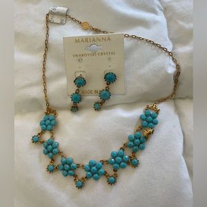 Marianna turquoise necklace and earrings